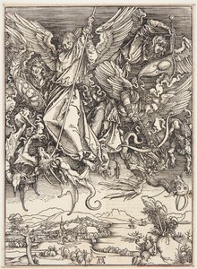 Szent Mihály harc a sárkány ellen alkotó: Albrecht Dürer