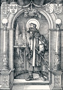 Szent Sebaldus a fülkében, 1518 1906 alkotó: Albrecht Dürer