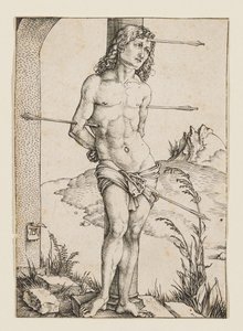 Az oszlophoz kötözött Szent Sebestyén alkotó: Albrecht Dürer