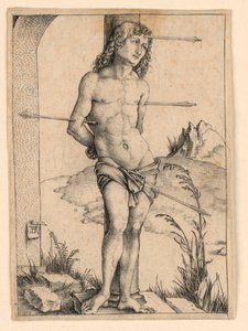 Szent Sebestyén az oszlopnál alkotó: Albrecht Dürer