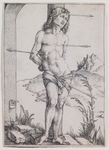 Szent Sebestyén az oszlopnál alkotó: Albrecht Dürer
