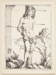 Szent Sebestyén az oszlopnál alkotó: Albrecht Dürer