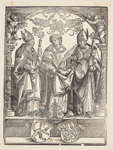 Szent István két másik szenttel alkotó: Albrecht Dürer