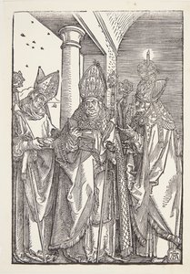 Sts. Nicholas, Ulrich és Erasmus alkotó: Albrecht Dürer