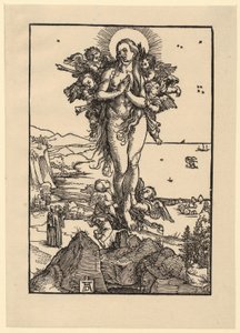 Öt ábrát tartalmazó tanulmánylap alkotó: Albrecht Dürer