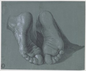 Tanulmány a két lábról, 1508 körül alkotó: Albrecht Dürer