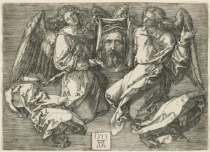 Sudarium Két angyal által megjelenítve alkotó: Albrecht Dürer