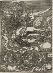 Egy angyal által kiterített Sudarium alkotó: Albrecht Dürer