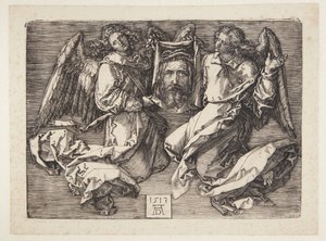 Sudarium két angyal által kiállítva alkotó: Albrecht Dürer