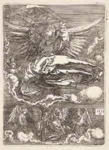 Egy angyal által kiterített sudarium alkotó: Albrecht Dürer
