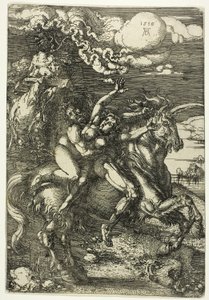 Proserpine elrablása egy unikornison alkotó: Albrecht Dürer