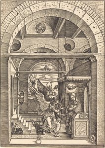 Az Angyali üdvözlet alkotó: Albrecht Dürer