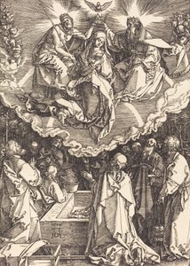 A Szűz Mennybemenetele és Koronázása, 1510. alkotó: Albrecht Dürer