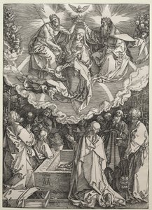A Szűz Mennybemenetele és Koronázása, 1510. alkotó: Albrecht Dürer