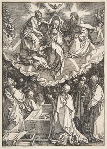 A Szűz mennybemenetele és koronázása, A Szűz életéből, 1510. alkotó: Albrecht Dürer
