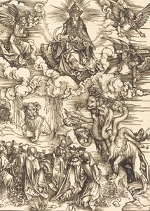 A kétszarvú fenevad, mint egy bárány, 1498. alkotó: Albrecht Dürer
