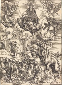A kétszarvú vadállat, mint egy bárány alkotó: Albrecht Dürer