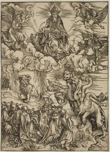 A kétszarvú vadállat, mint egy bárány alkotó: Albrecht Dürer