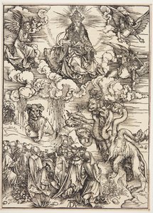 A kétszarvú vadállat, mint egy bárány alkotó: Albrecht Dürer