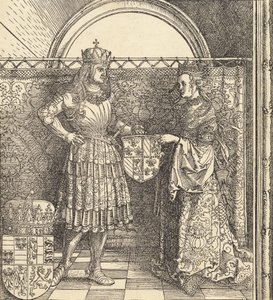 Maximilian eljegyzése Burgundi Máriával, 1511. alkotó: Albrecht Dürer
