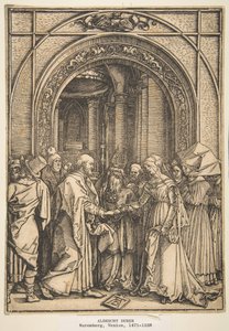 A Szűz eljegyzése, A Szűz életéből, kb. 1503. alkotó: Albrecht Dürer