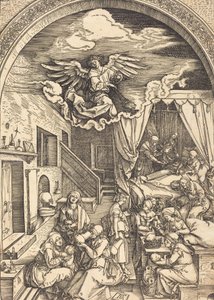 A Szűz születése, c. 15031504. alkotó: Albrecht Dürer
