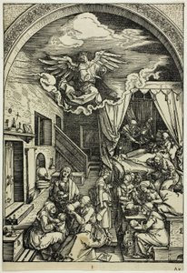 A Szűz születése, A Szűz életéből alkotó: Albrecht Dürer