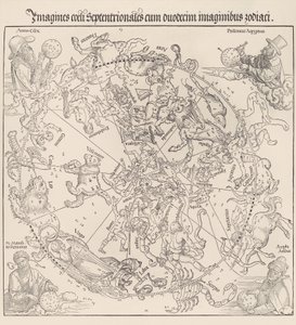 Az égi térkép – északi félteke, 1515., 1515. alkotó: Albrecht Dürer