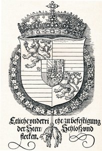 I. Ferdinánd magyar és cseh király címere, 1527 1906 alkotó: Albrecht Dürer