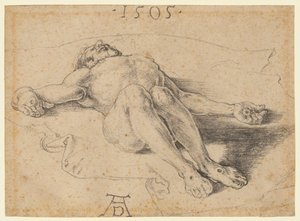 A halott Krisztus, 1505. alkotó: Albrecht Dürer