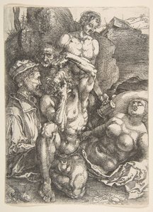 A kétségbeesett ember, kb. 1515. alkotó: Albrecht Dürer