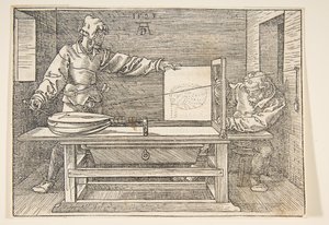 A lant rajzolója.n.d. alkotó: Albrecht Dürer