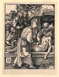 The Tombment, A kis szenvedély sorozatból alkotó: Albrecht Dürer