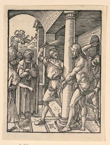 A zászlózás, A kis szenvedély sorozatból alkotó: Albrecht Dürer