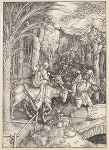 Repülés Egyiptomba alkotó: Albrecht Dürer