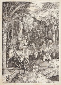 Repülés Egyiptomba alkotó: Albrecht Dürer