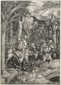 Repülés Egyiptomba alkotó: Albrecht Dürer