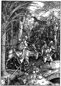 Repülés Egyiptomba, 1502-1505, 1936 alkotó: Albrecht Dürer