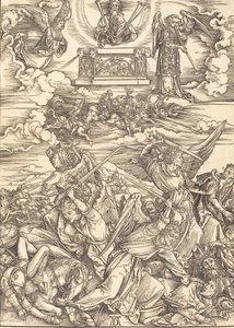 A négy bosszúálló angyal, valószínűleg c. 14961498. alkotó: Albrecht Dürer