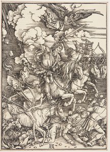 Az Apokalipszis négy lovasa alkotó: Albrecht Dürer