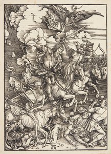 Az Apokalipszis négy lovasa alkotó: Albrecht Dürer