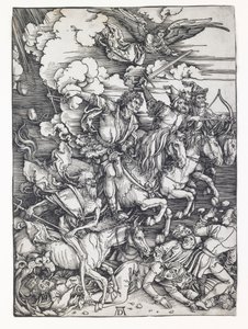 Az Apokalipszis négy lovasa alkotó: Albrecht Dürer