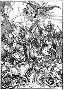 Az Apokalipszis négy lovasa, 1498 alkotó: Albrecht Dürer