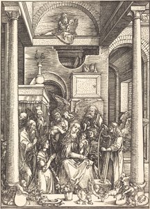 A Szűz megdicsőülése alkotó: Albrecht Dürer