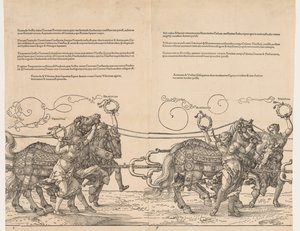Maximilian császár nagy diadalkocsija alkotó: Albrecht Dürer
