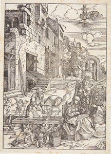 A Szent Család Egyiptomban alkotó: Albrecht Dürer