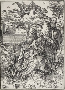 A Szent Család három nyúllal alkotó: Albrecht Dürer