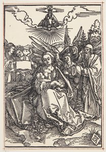 A Szent Család öt angyallal alkotó: Albrecht Dürer