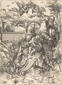 A Szent Család a három nyúllal alkotó: Albrecht Dürer