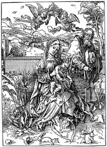 A Szent Család a három nyúllal, 1497, 1936 alkotó: Albrecht Dürer